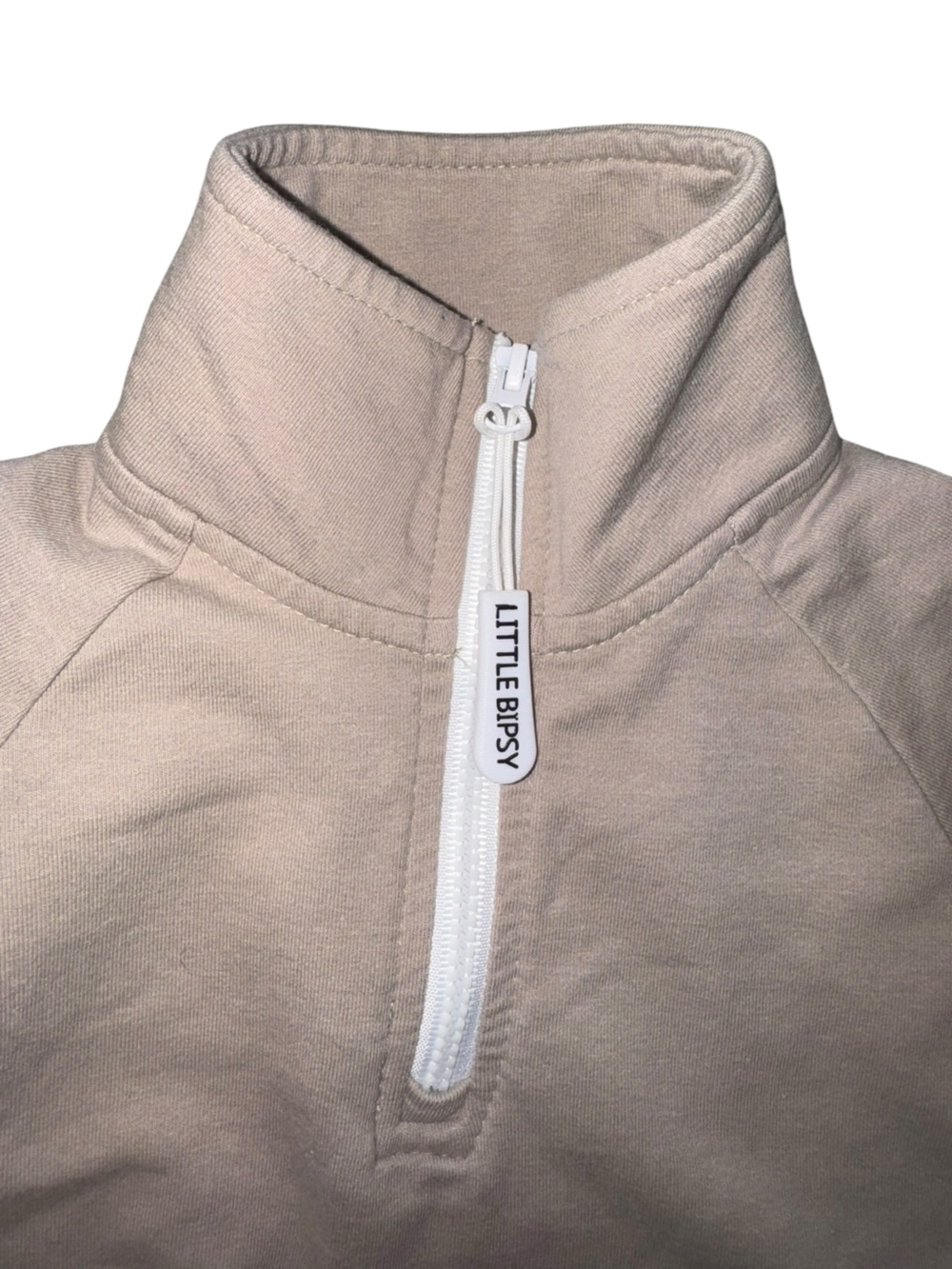 Little Bipsy Tan Quarter-Zip Pullover Size 3-6 months - Picture 4 of 7